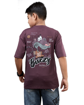 Maroon Buzzy Player Graphic Boys T-Shirt